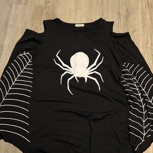 Spadehill Black Spider Graphic Top